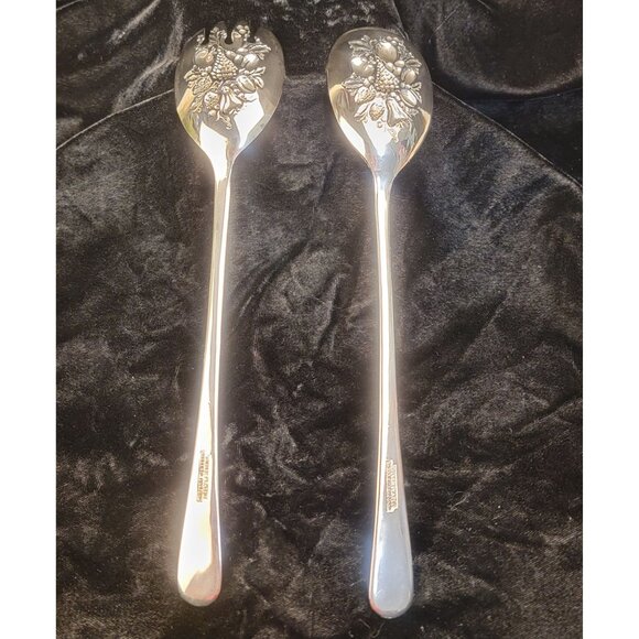 Vintage Sheffield, England, Silverplate Serving Set of 2 - Picture 6 of 12